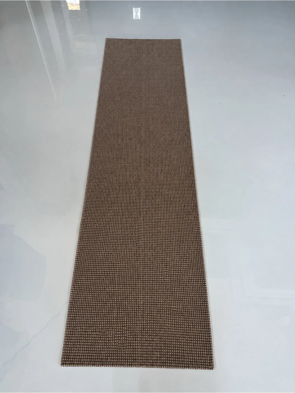 Neutral Woven Runner Rug - Brown Tones
